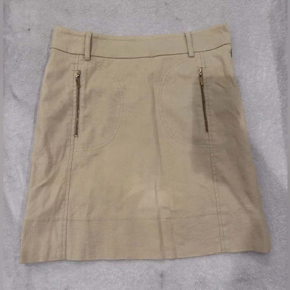 Tory Burch khaki tan skirt women’s size 6